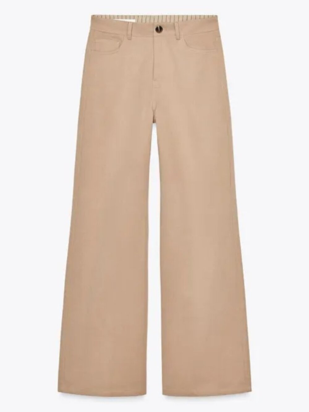 ZARA High-Waisted, Wide-Leg Trousers Size US 4 NWT